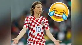Luka Modric con la selección de Croacia
