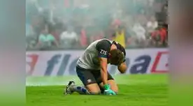 Partido de la Liga Argentina termina por bombas de estruendo Partido de la Liga Argentina termina por bombas de estruendo