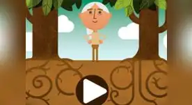 Google celebra el Día de la Tierra recordando a Jane Goodall en su doodle