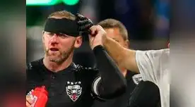 Wayne Rooney terminó con la nariz rota luego de recibir brutal codazo en la MLS