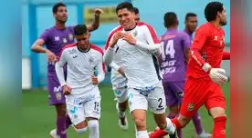 Celebración de 'santos' por el gol marcado a Comerciantes Unidos. FOTO: LIBERO