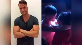 Fabio Agostini se besa con admiradora en show