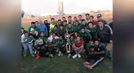 festejo de Sportivo Huracán por el título FOTO: César Condori