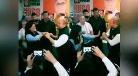 Cibernautas se burlan de baile entre Keiko Fujimori y su candidato. 