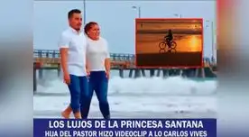 Hija del pastor Santana grabó video a lo Carlos Vives. Hija del pastor Santana grabó video a lo Carlos Vives.