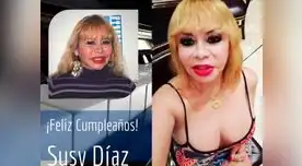 Susy Díaz recibió singular saludo por su cumpleaños
