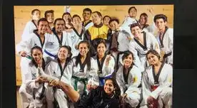 La delegación de de Taekwondo de la Universidad Privada del Norte