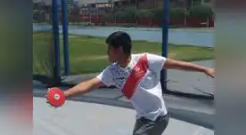 Atleta Mario Alejandro Flores Pinto logró el título nacional en disco