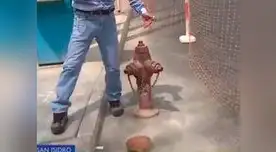 Dejan un hidrante en plena pista tras ampliar carriles en la av. Javier Prado Dejan un hidrante en plena pista tras ampliar carriles en la av. Javier Prado