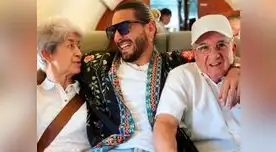 Maluma sorprendió a sus abuelitos Maluma sorprendió a sus abuelitos