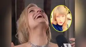 Conmovedor momento en la alfombra roja Conmovedor momento en la alfombra roja