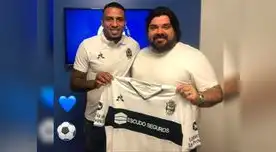 Alexi Gómez posó con camiseta de Gimnasia y Esgrima La Plata. Además, declaró como jugador del 'Lobo'