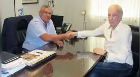 Menotti junto al presidente de la AFA Menotti junto al presidente de la AFA