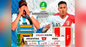El duelo entre Perú VS Argentina será este sábado