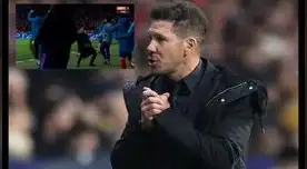Diego Simeone se sobrepasó en sus festejos