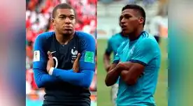 Fernando Pacheco celebró el único gol del partido como Kylian Mbappé Fernando Pacheco celebró el único gol del partido como Kylian Mbappé