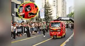 Usain Bolt se animó a manejar mototaxi Usain Bolt se animó a manejar mototaxi