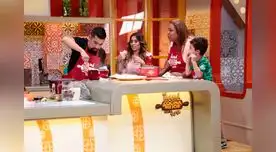 El chino hizo de las suyas con Ethel Pozo en la cocina. El chino hizo de las suyas con Ethel Pozo en la cocina.