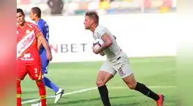 Denis de penal logra el empate. FOTO: LIBERO