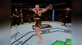 Valentina Schevchenko celebró triunfo con baile