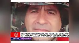 Deudos de policía fallecido en accidente de helicóptero reclaman su cuerpo Deudos de policía fallecido en accidente de helicóptero reclaman su cuerpo