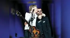 Paul McCartney y Ringo Starr, los exintegrantes de The Beatles se unieron para show musical