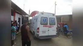  La árbitro Yesica García Mora tuvo que salir en ambulancia en el estadio Municipal Pampa de Gol. FOTO: Roberto Saavedra