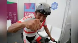 Israel Hilario, ganador de la prueba contrarreloj unificada de las clases C5 a C1 Para ciclismo de ruta en los Juegos Parapanamericanos 2019  
