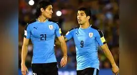 Edinson Cavani y Luis Suárez comandarán el ataque de Uruguay para enfrentar a Perú