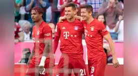 Celebración por el gol de Lewandoski