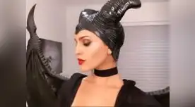 La actriz no perdió la oportunidad, y se vistió como una de las villanas más conocidas de Disney