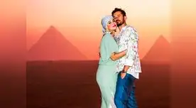 La pareja se lució muy feliz en Egipto