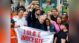Lula Da Silva recuperó su libertad y celebró junto a sus simpatizantes