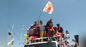 Asi se pasearon los jugadores del Atlético Grau por la ciudad de Piura: FOTO: Reneyro Guerra Asi se pasearon los jugadores del Atlético Grau por la ciudad de Piura: FOTO: Reneyro Guerra