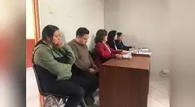 Sheyla Villareyes y su hermano Marco Antonio en la sede del Juzgado de Investigación Preparatoria Sheyla Villareyes y su hermano Marco Antonio en la sede del Juzgado de Investigación Preparatoria