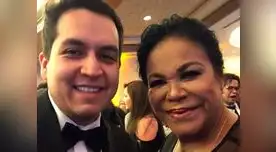 Con la gran Eva Ayllón en los premios Grammy Latino 2019.