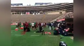 River Plate realizó reconocimiento de cancha en el Monumental