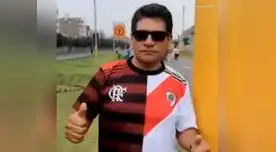 Hincha peruano mostró camiseta doble del River y el Flamengo en Copa Libertadores 2019