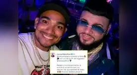 Salsero peruano subió fotografía con reconocido reguetonero