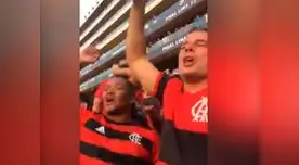 Hinchas del Flamengo celebraron triunfo en el estadio Monumental agradeciendo la maldición de Alianza Lima