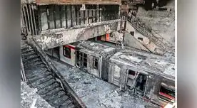 La noche del 18 de octubre una furiosa masa de ciudadanos, totalmente descontrolados redujeron siete estaciones del metro, otras 25 fueron incendiadas 