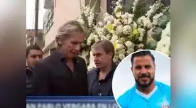 Gareca junto a Nolberto Solano y demás colaboradores fueron a la casa de Juan Pablo Vergara