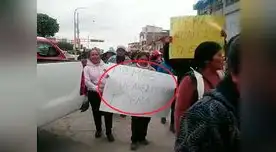 Con pancartas en mano, los manifestantes piden la expulsión de venezolanos