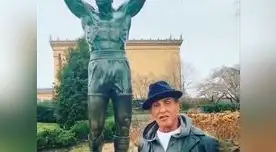 Sylvester Stallone sorprendió a todos sus fans con su visita a la estatua de Rocky Balboa en Filadelfia