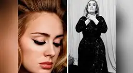 Adele sigue perdiendo peso y luce impactante en un ajustado vestido negro