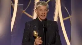 Ellen DeGeneresen recibió emocionada su estatuilla ante la ovación del público