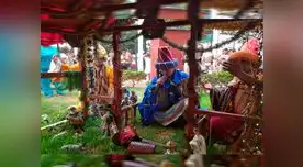 Efectivos de Policía Montada recrean escena religiosa