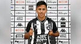 Alexander Lecaros ya luce la camiseta de su nuevo equipo, Botafogo de Brasil
