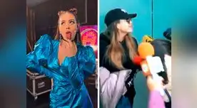 Danna Paola pierde los papeles tras ser acosada por la prensa en el aeropuerto 
