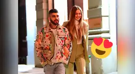 La pareja fue captada en las calles de Nueva York, cuando se encontraba celebrando el cumpleaños número 27 del británico por adelantado.